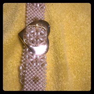 Belt With Pearl Look